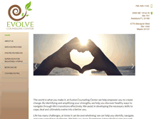 Tablet Screenshot of evolvecounselingcenter.com